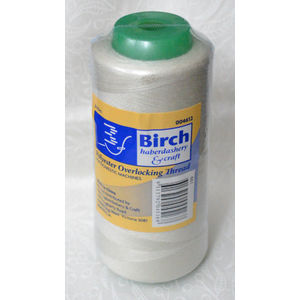 Birch Overlocker Serger Thread 2500m Cone for Overlocking, Colour UNBLEACHED 661