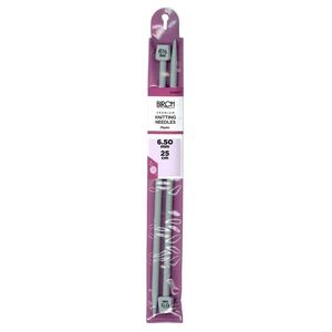 Birch 6.5mm x 25cm Knitting Needle, 1 Pair per Pack, aka Knitting Pins