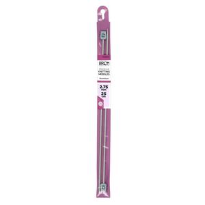 Birch 2.75mm x 25cm Knitting Needle, 1 Pair per Pack, aka Knitting Pins