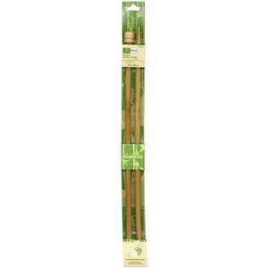 Bamboo Knitting Pins 33cm x 8.00mm, Knobbed Knitting Needles