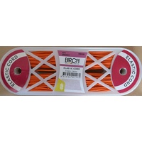 Birch Elastic Cord ORANGE per Metre, Drawcord Elastic