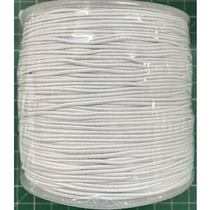 Birch Hat Elastic, 1mm WHITE PER METRE, Millinery, Hats, Bridal, Garters, etc.