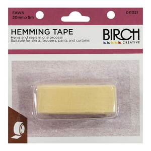Birch FAWN Iron On Bias Hemming Tape 20mm x 5m