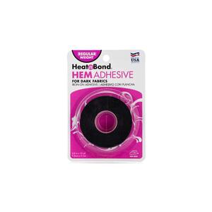 HeatnBond Hem Adhesive Iron-On Adhesive 9.5mm x 9.1m, For Dark Fabrics (3526)