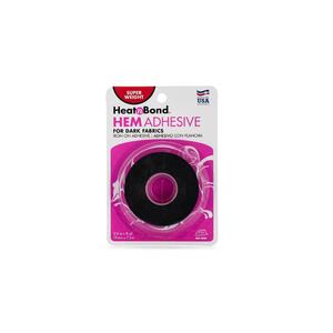 HeatnBond Hem Adhesive Iron-On Adhesive 19mm x 7.3m, For Dark Fabrics (3527)