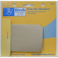 Birch Small Iron On Menders 100% Cotton 5.08cm x 7.62cm Pack of 8 Select Assort