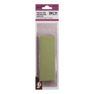 Birch KHAKI Iron-On Mending Patch Fabric 90mm x 255mm