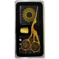 Sewing &amp; Embroidery Gift Set, Stork Scissors, Thimble, Needles &amp; Tape