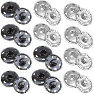 Birch Press Studs (Snap Fasteners) Sew In, Select size &amp; Colour
