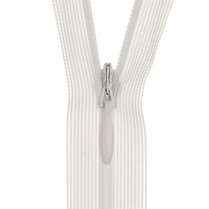 Birch Invisible Zip 30cm, WHITE