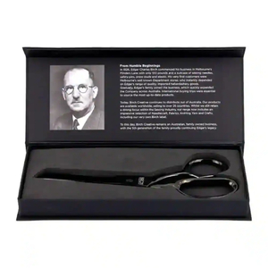 Birch Creative 100 Yr Celebration Forged Scissor Gift Box (Edgar) 8 Inch Bent