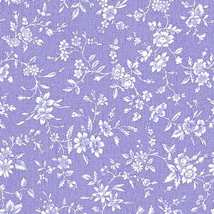 Lavender Fields, Margaux Small Flower Light Purple, Cotton Fabric 110cm Wide (0183-3364)