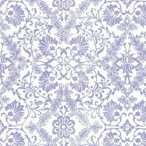 Lavender Fields, Veronica Damask Lilac, Cotton Fabric 110cm Wide (0183-3662)