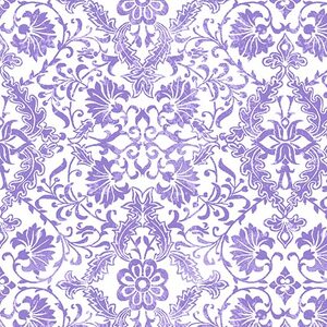 Lavender Fields, Veronica Damask Light Purple, Cotton Fabric 110cm Wide (0183-3664)