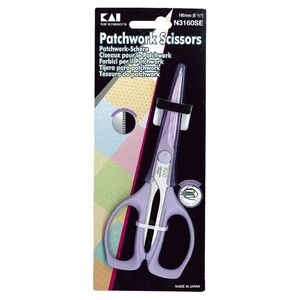 KAI Patchwork Scissors N3160SE, 160mm (6 1/3&quot;). Made in Japan