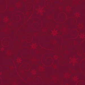 Winter Elegance Swirling Frost RED 110cm Wide Cotton Fabric (0190-3610)