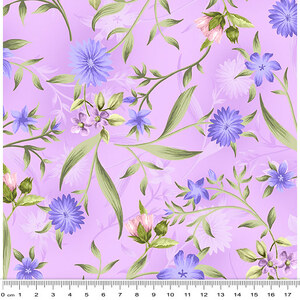 Spring Breeze, Meadow Lilac, Cotton Fabric 110cm Wide (0202-9006)