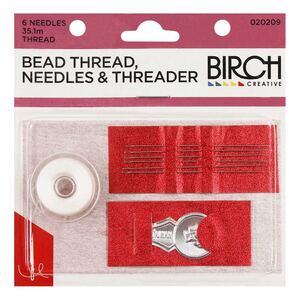 Birch Bead Thread, Needles and Threader