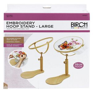 Birch Large Embroidery Hoop Stand, 28cm, Natural Wood, #020307
