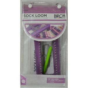 Sock Loom Set, Any Size From Infant to Large Adult, Includes Loom &amp; Hook