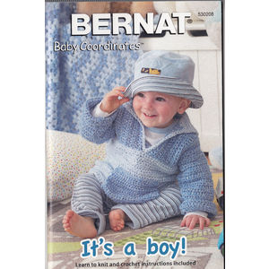 Bernat Knit &amp; Crochet Pattern Book, Baby Coordinates, It&#39;s A Boy
