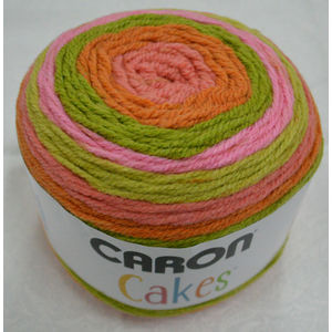 Caron Cakes, 200g Premium Soft Yarn, STRAWBERRY KIWI