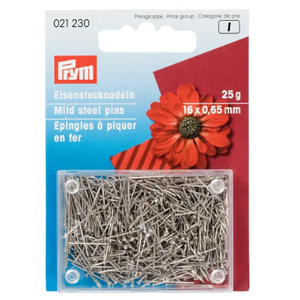 Craft Pins, 0.65 x 16mm, Silver-Coloured, 25g by Prym (021230)