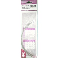 Birch Bra Underwire, HALF CUP 16cm, 1 Pair, Under wire for bra Replacement, bra making