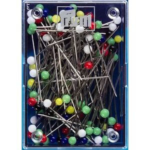 Prym Glass-Headed Pins, 0.80 x 48mm, Multi-Colour, 30g Box