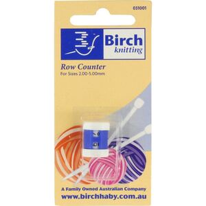 Birch Knitters Row Counter Small (031001), For Needle Sizes 2 to 5mm, Pack of 1