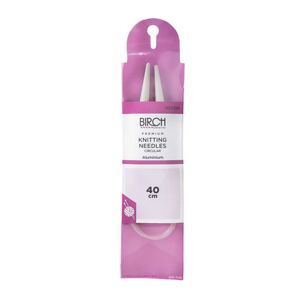 Birch Circular Knitting Needle, 40cm x 7.50mm, Circular Knitting Pins # 031100