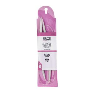 Birch Circular Knitting Needle, 60cm x 4.50mm, Circular Knitting Pins # 031104