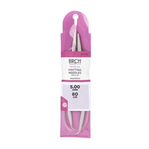 Birch Circular Knitting Needle, 80cm x 5.00mm, Circular Knitting Pins # 031108