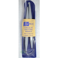 Birch Circular Knitting Needle, 100cm x 10.00mm #031133