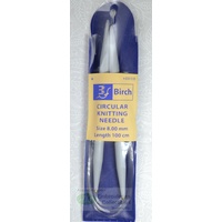 Birch Circular Knitting Needle, 100cm x 8.00mm, #031133