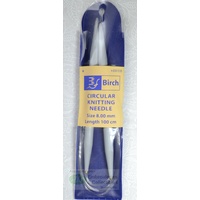 Birch Circular Knitting Needle, 100cm x 8mm, #031133