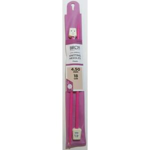 Birch 18cm x 4.50mm Childrens Knitting Needles