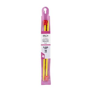 Birch 18cm x 5.00mm Childrens Knitting Needles
