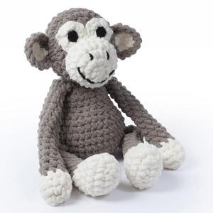 Knitty Critters Crochet Kit CHARLIE CHIMP Includes Hooks, Yarn, Stuffing etc