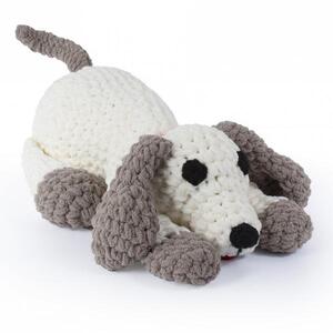 Knitty Critters Crochet Kit DARCEY DOG Includes Hooks, Yarn, Stuffing etc