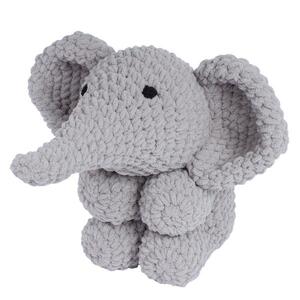 Knitty Critters Crochet Kit OLLIE ELEPHANT Includes Hooks, Yarn, Stuffing etc