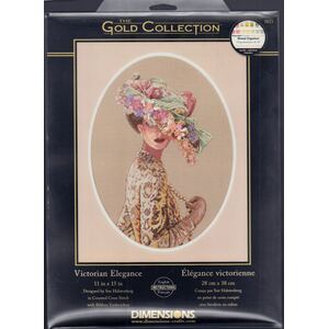 VICTORIAN ELEGANCE Counted Cross Stitch Kit 28 x 38cm, 03884