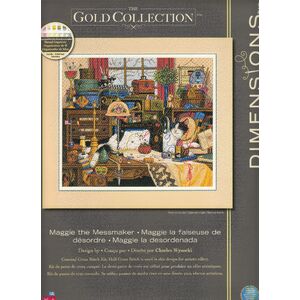 MAGGIE THE MESSMAKER Counted Cross Stitch Kit 35.5 x 30.4cm, 03884