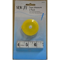 Sew It Tape Measures, 150cm, 2 Pack, 150cm Spring Tape (Retractable), 150cm Fibreglass
