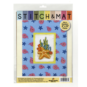 STARFISH Cross Stitch &amp; Mat #4477 by Design Works Crafts Inc