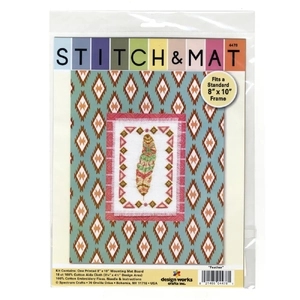 FEATHER Cross Stitch &amp; Mat #4478 by Design Works Crafts Inc