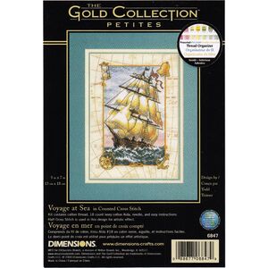 VOYAGE AT SEA Counted Cross Stitch Kit 13 x 18cm, 6847