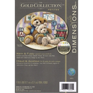 WARM &amp; FUZZY Counted Cross Stitch Kit 17.7 x 12.7cm, 6955