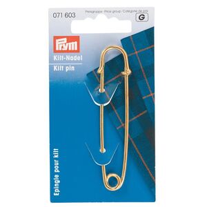 Kilt Pin, 76mm, Gold-Coloured by Prym