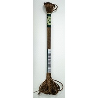 DMC Satin Floss S898 Dark Coffee Brown Embroidery Thread